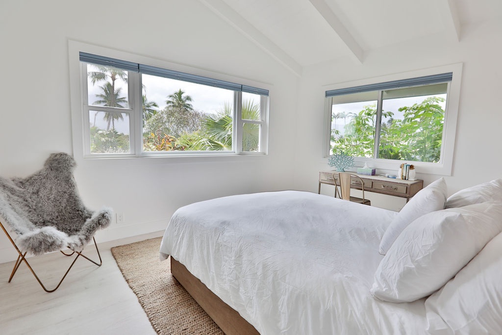 Waialua Vacation Rentals, Sea of Glass* - 3rd Guest Bedroom with mountain views