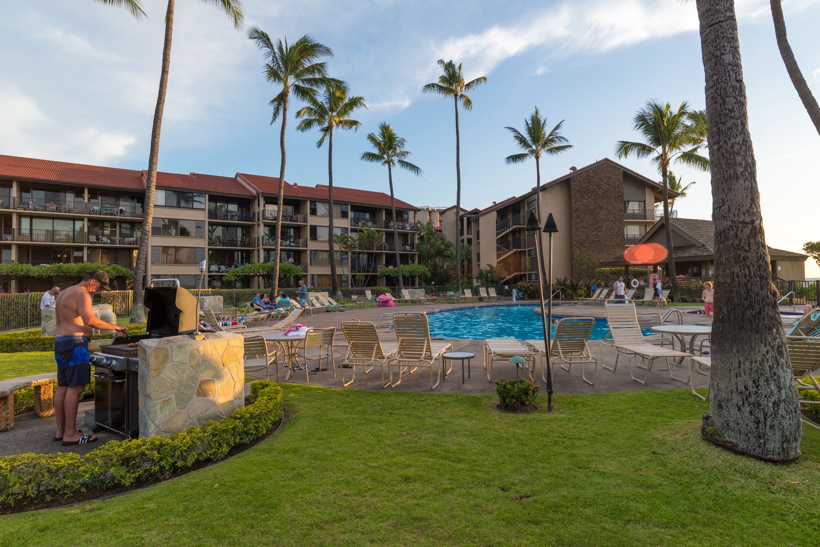 Lahaina Vacation Rentals, Papakea L-106 - Relax by the resort-style pool, surrounded by lush landscaping and ocean views