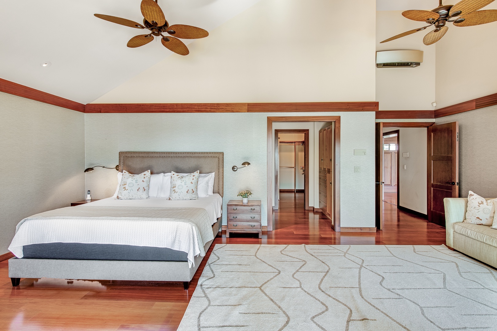 Kamuela Vacation Rentals, Olomana Hale at Kohala Ranch - The primary bedroom is quite spacious and also has a TV