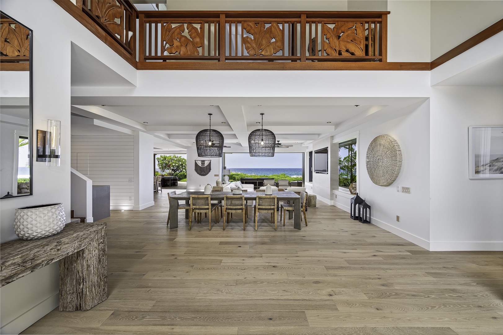 Kailua Kona Vacation Rentals, Alohi Kai Estate** - As you walk through the home you will be surrounded by top of the line Restoration Hardware furniture set in front of the turquoise water backdrop of the Pacific Ocean