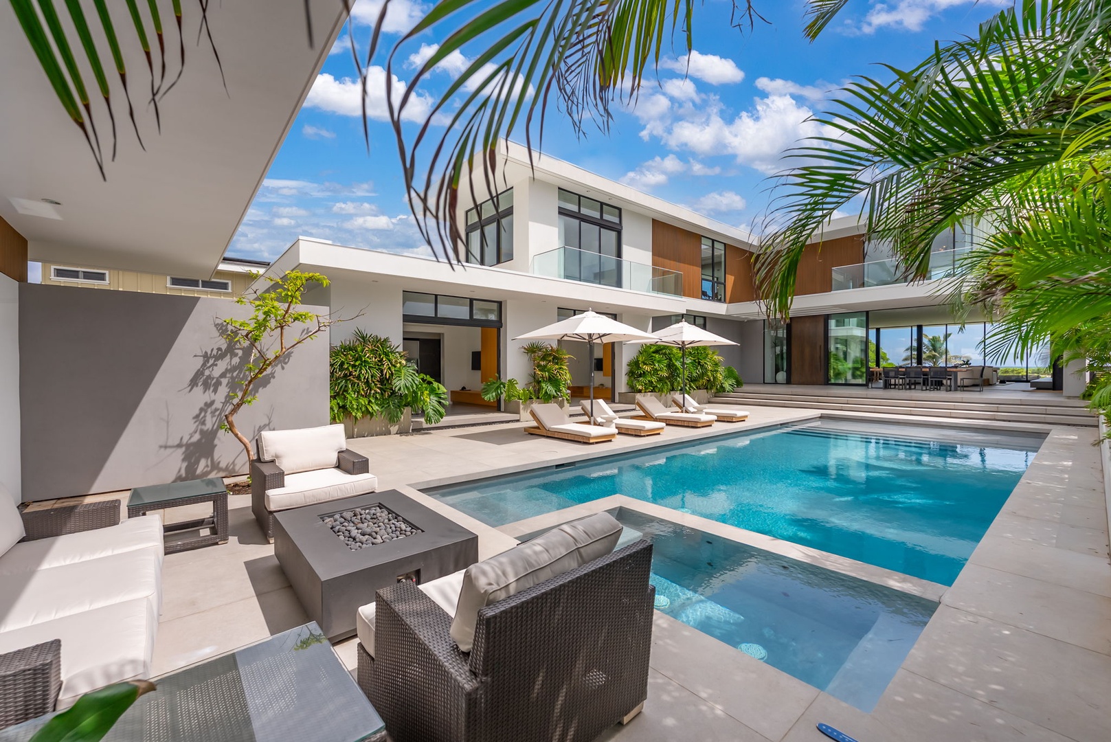 Kailua Vacation Rentals, Kailua Beach Escape - At the heart of the home, the pool terrace invites easy afternoons and effortless outdoor living.