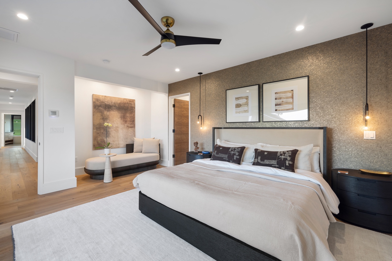 Koloa Vacation Rentals, Hale o ka Nene - Fall asleep in style in this luxe primary suite with a king bed, where resort-level comfort meets island serenity.
