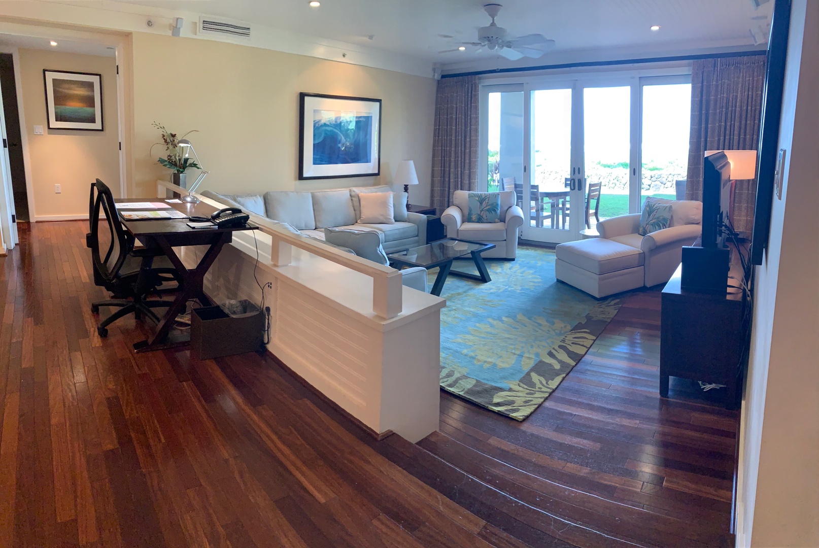 Kahuku Vacation Rentals, OFB Turtle Bay Villas 118 - Living Room