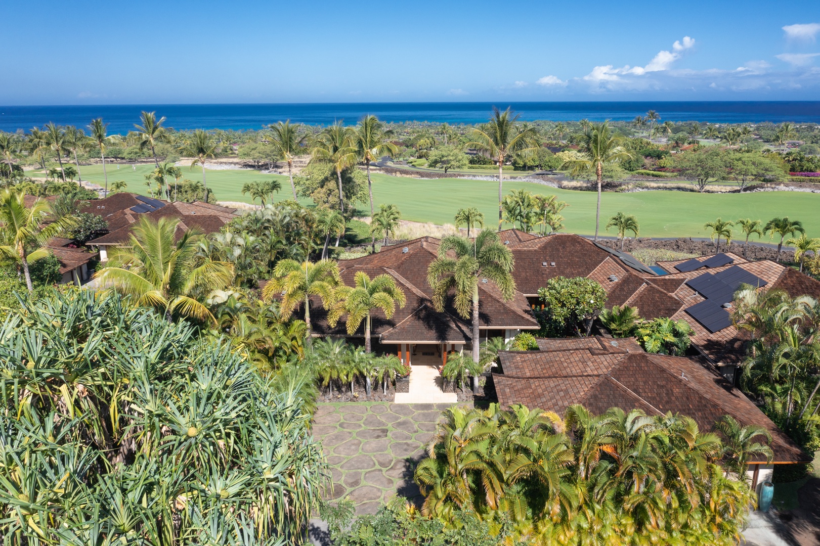 Kailua Kona Vacation Rentals, 4BD Hainoa Estate (102) at Hualalai Resort - Aerial view of the 102 Hainoa Estate & its surroundings