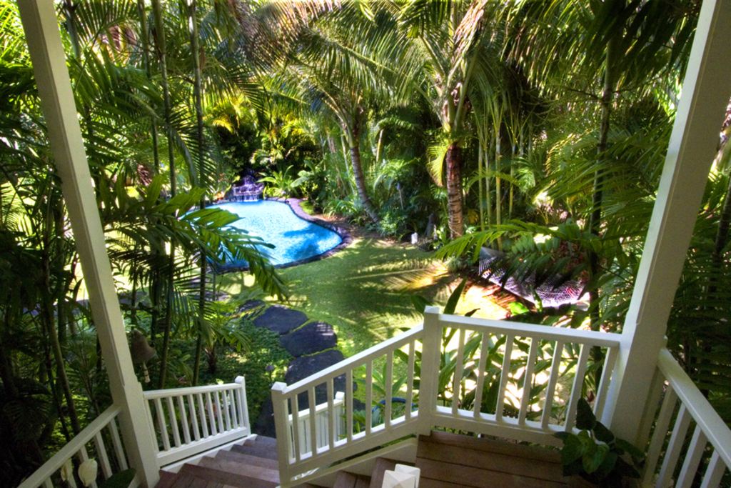 Hanalei Vacation Rentals, Holo Makani Beach House TVNC # 5141* - Entry stairs