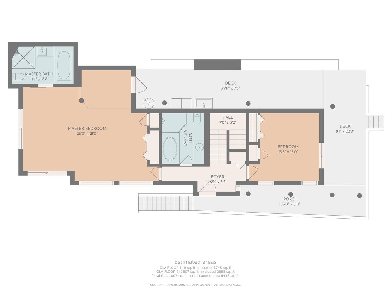 Kailua Vacation Rentals, Hale Lani - Level 1 floor plan