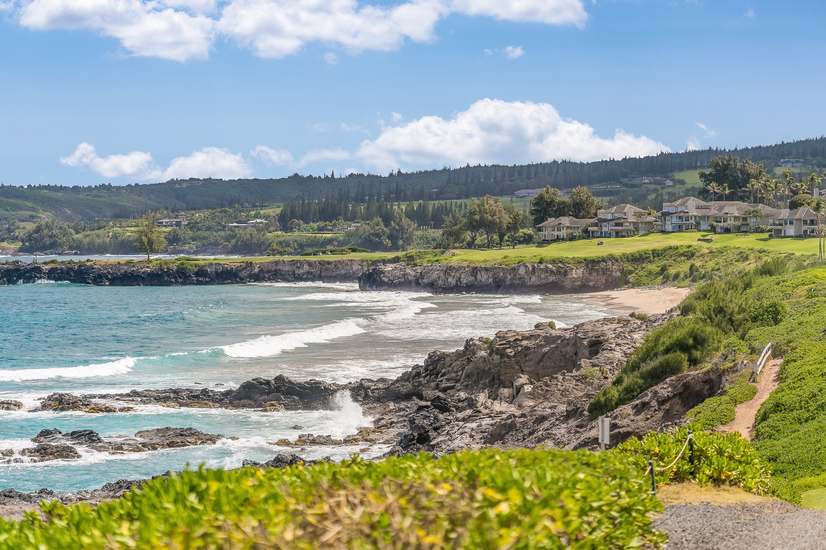 Lahaina Vacation Rentals, Kapalua Ridge 1421 - Kapalua Ridge Villas Resort is just moments away from this picturesque beach cove with golden sand and blue waters.