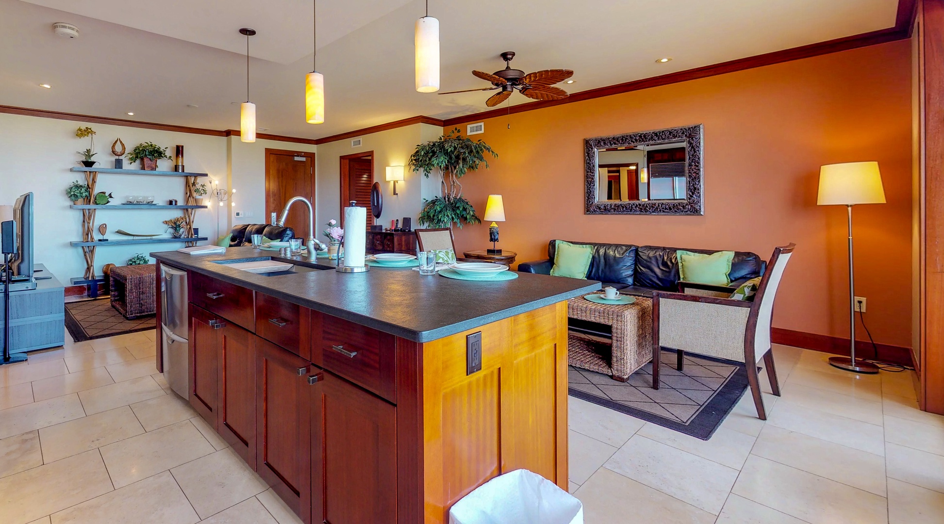 Kapolei Vacation Rentals, Ko Olina Beach Villas O822 - It's bright, spacious and full of charm.