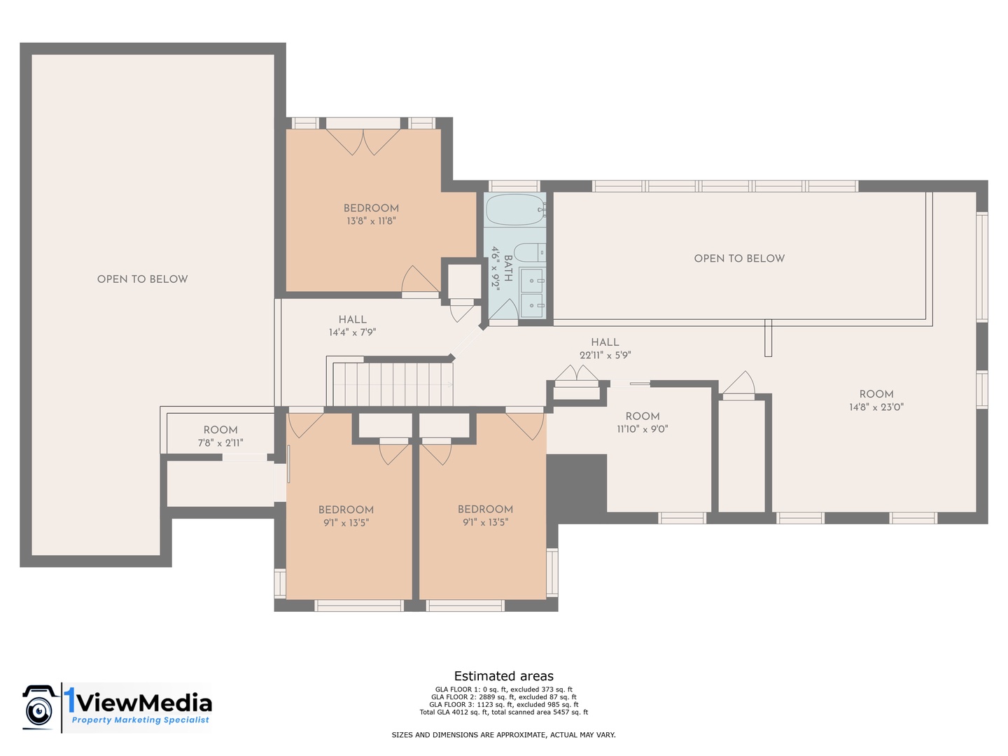 Haleiwa Vacation Rentals, Mele Makana - 2nd Level Floor Plan