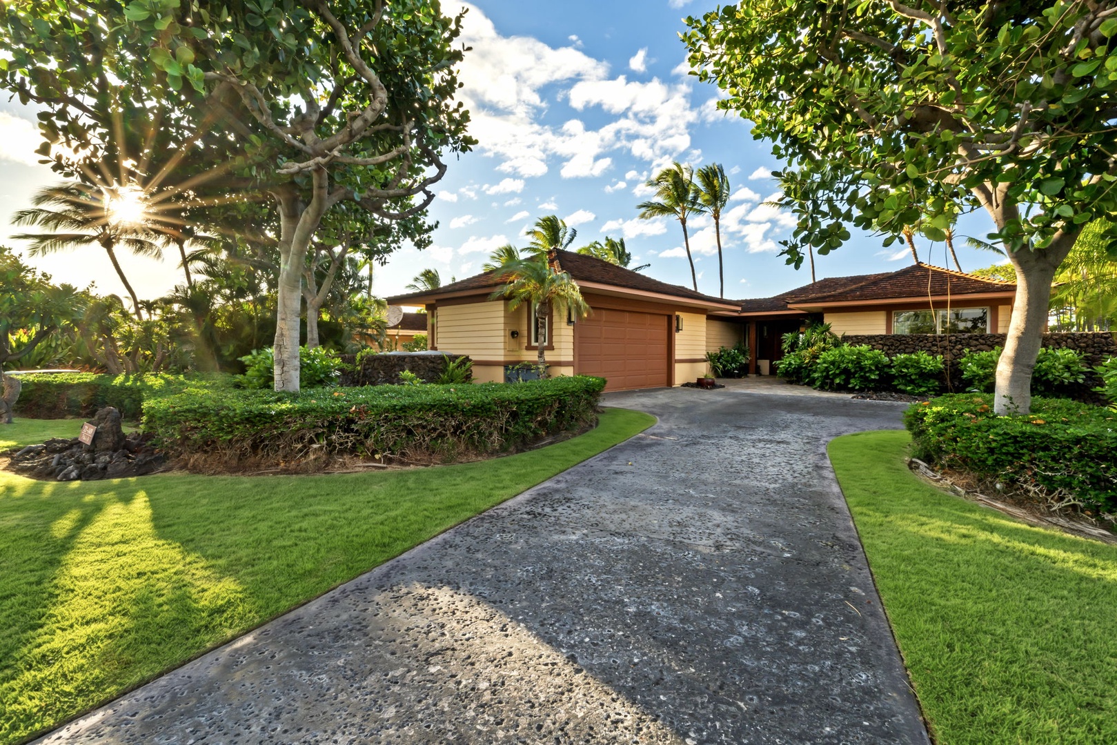 Kailua Kona Vacation Rentals, 3BD Pakui Street Estate (149) at Hualalai Resort - Return home as the Kona-Kohala coast turns golden and the estate’s warm lights welcome you in for the evening.