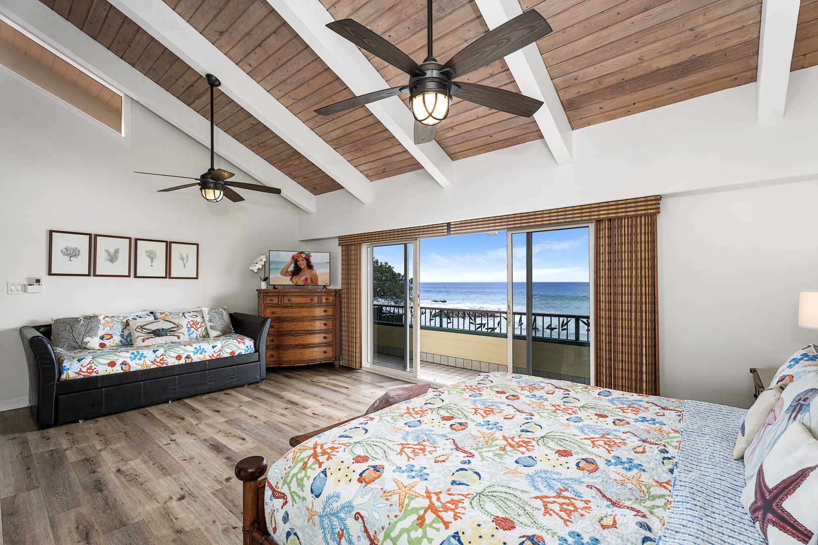 Kailua Kona Vacation Rentals, Hale Pua - Wake to ocean views and step onto your private lanai to greet the day.