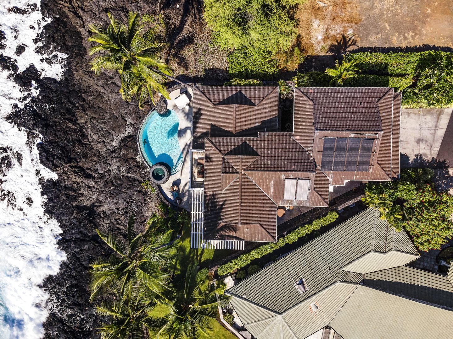 Kailua Kona Vacation Rentals, Ali'i Point #9 - Aerial view of the home in the private gated community