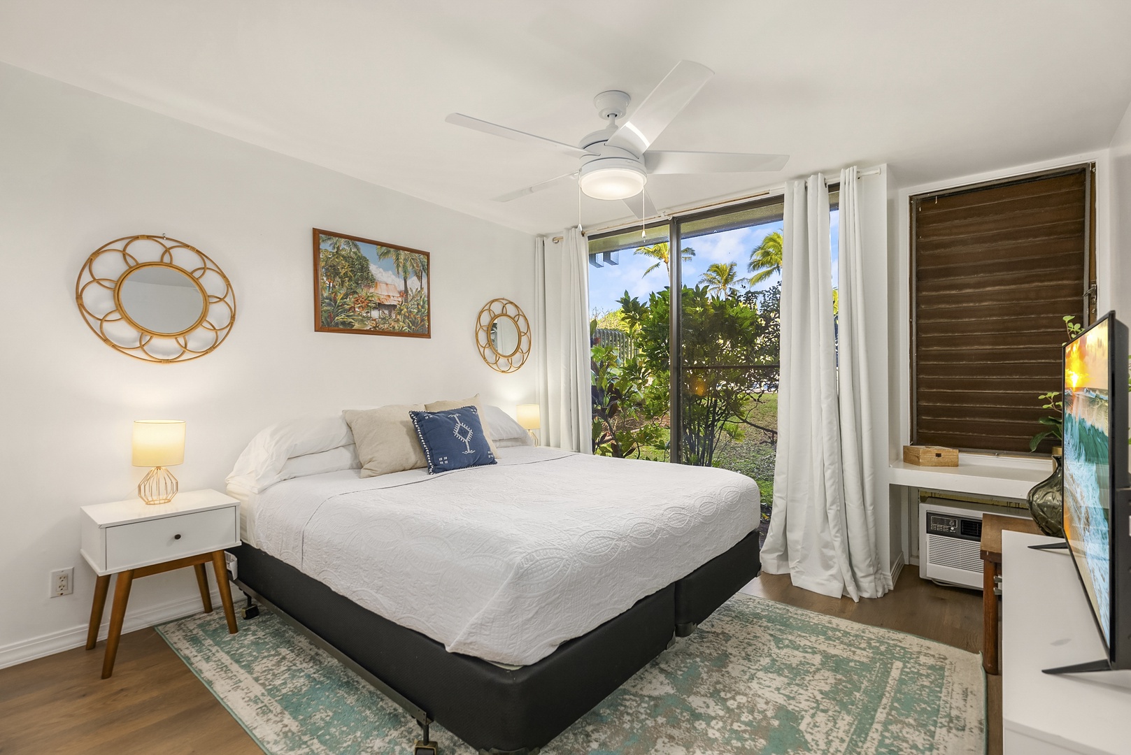 Kahuku Vacation Rentals, Pulelehua Kuilima Estates West #142 - Bedroom with a California King sized bed