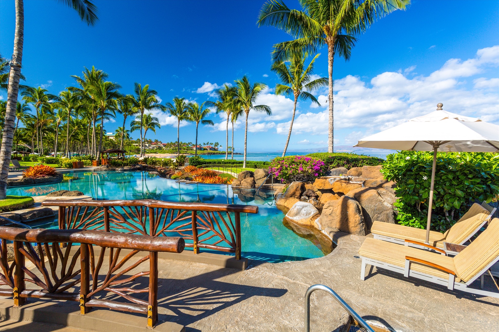 Wailea Vacation Rentals, Blue Ocean Suite H401 at Wailea Beach Villas* - Relax and Cool Off at the Oceanside Adult Only Pool and Jacuzzi Hot Tub