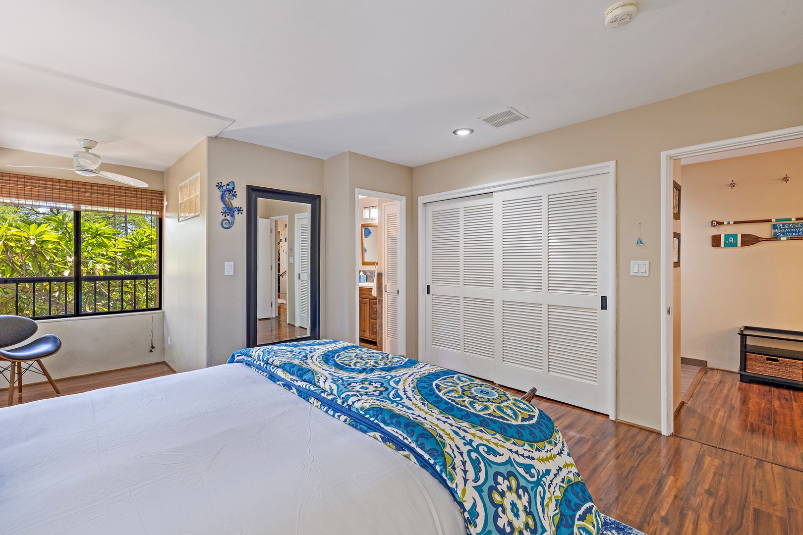 Lahaina Vacation Rentals, Kaanapali Royal Q-202 - The guest suite has garden views, large closet and ensuite bathroom.