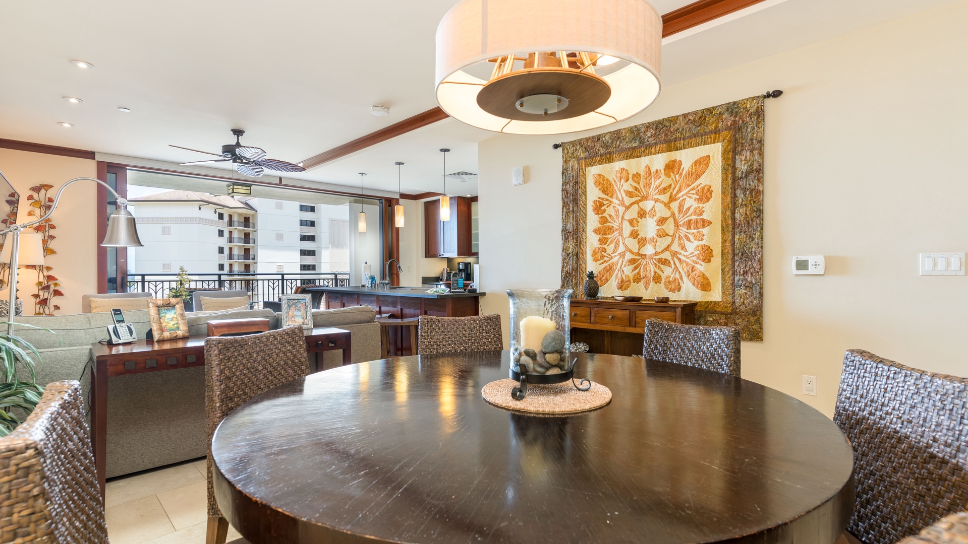 Kapolei Vacation Rentals, Ko Olina Beach Villas O603 - Dine in style and privacy in your own classic abode.