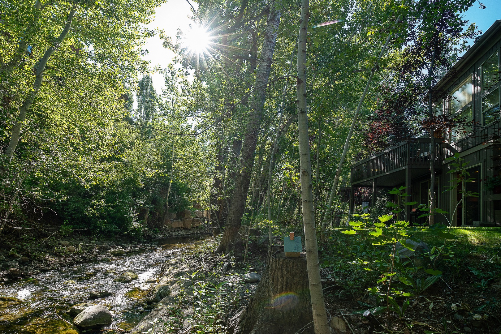 Ketchum Vacation Rentals, Bridgepoint Charm - Listen to the relaxing sounds of the water gently flowing over the stones