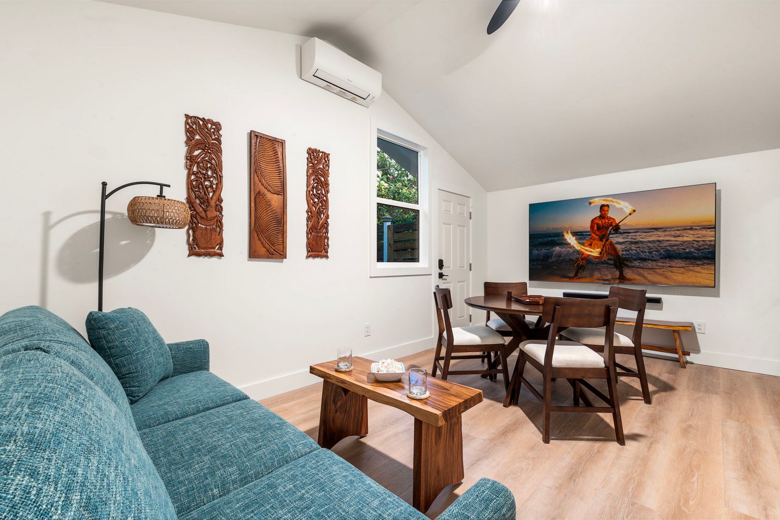 Kailua Kona Vacation Rentals, Manukai Hale - The media room opens to its own table, room for the group to spread out.