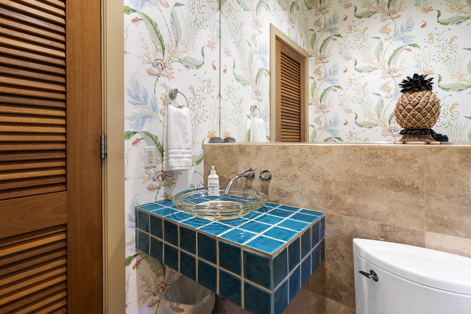 Kamuela Vacation Rentals, Champion Ridge #35 - Powder Room near the pool area