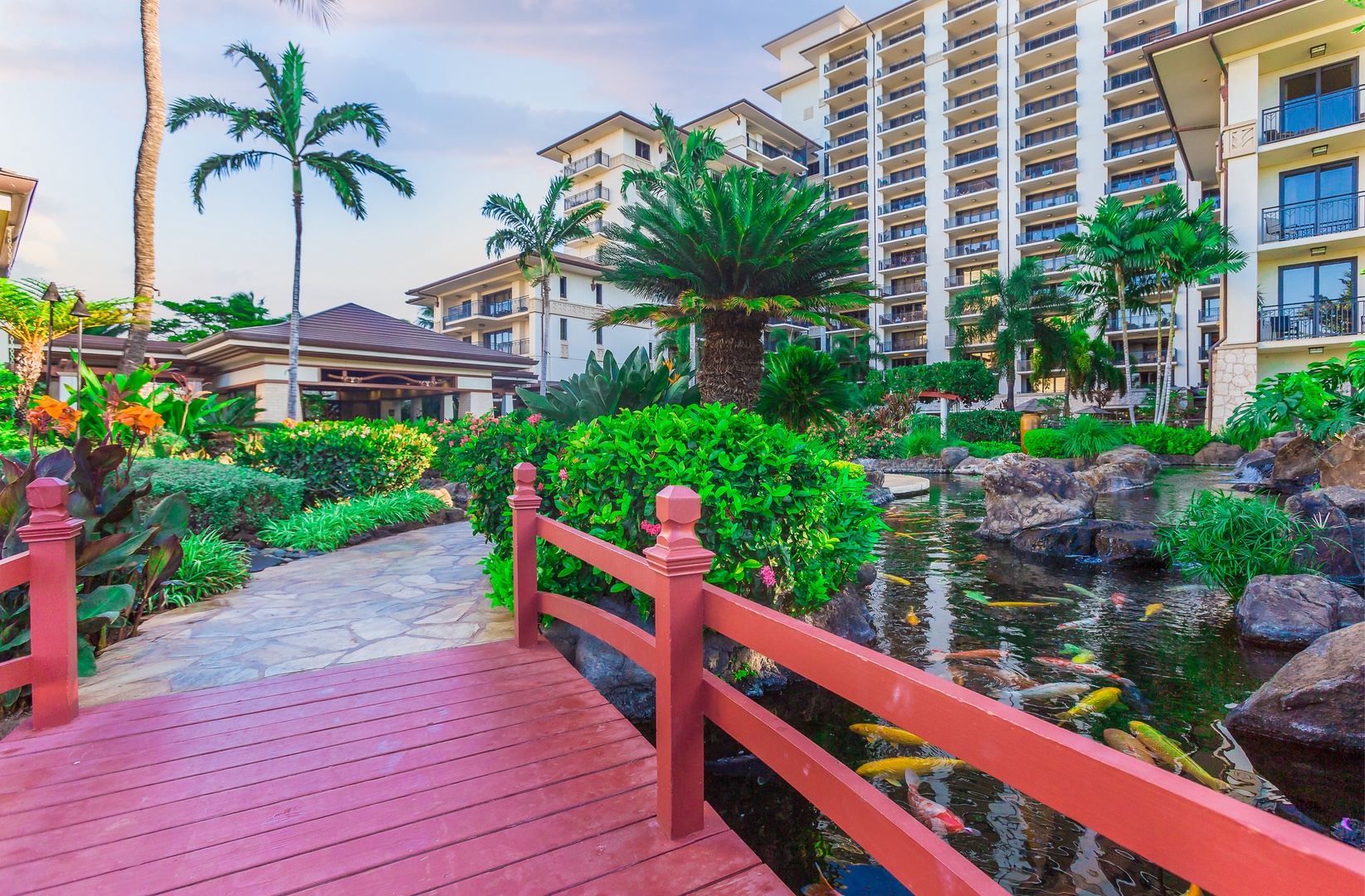 Kapolei Vacation Rentals, Ko Olina Beach Villas B609 - Koi pond at the Beach Villas - Access from Ko Olina Beach Villas B609.