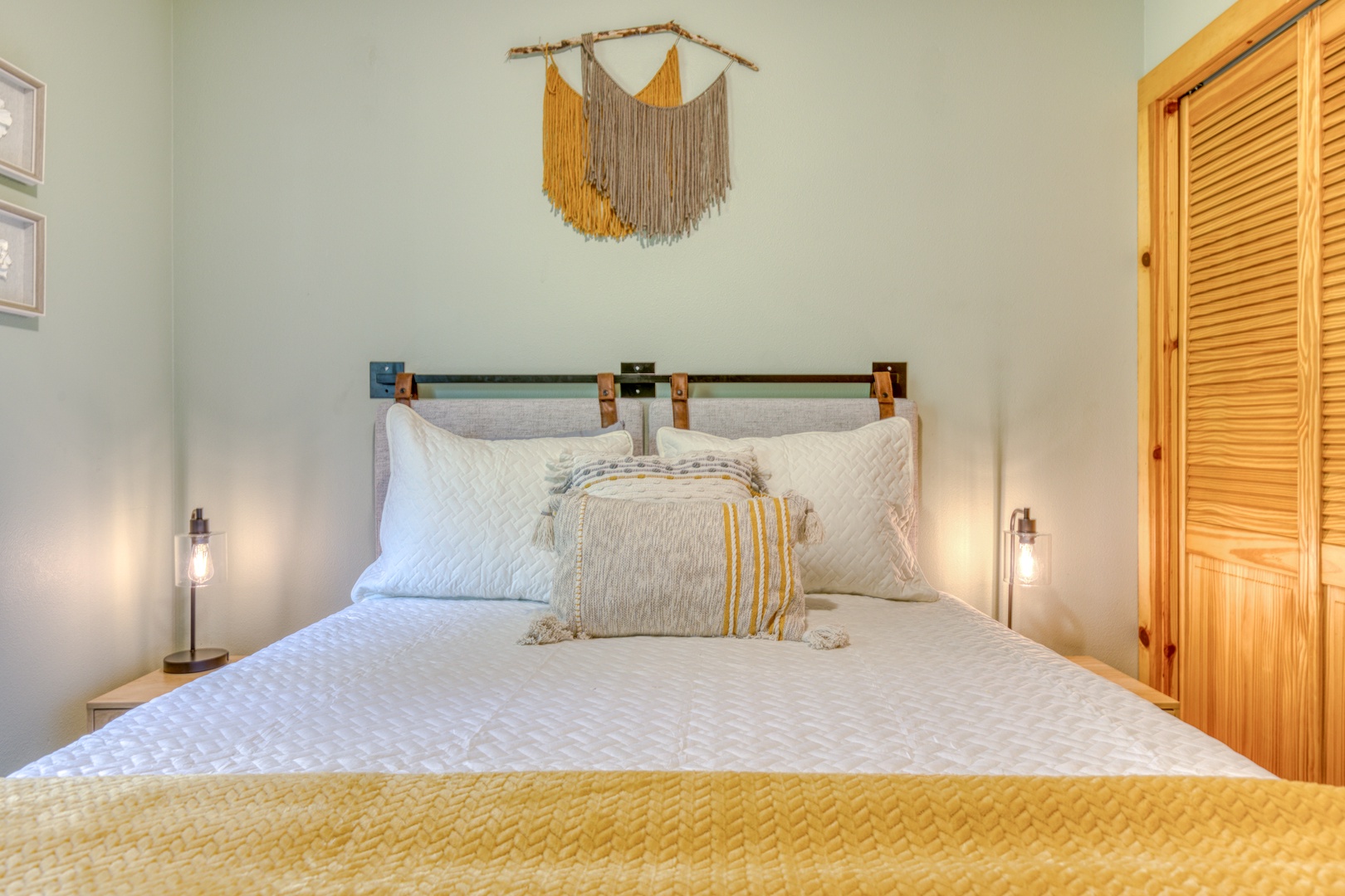 Brightwood Vacation Rentals, Riverside Retreat - This bedroom is furnished with a queen bed