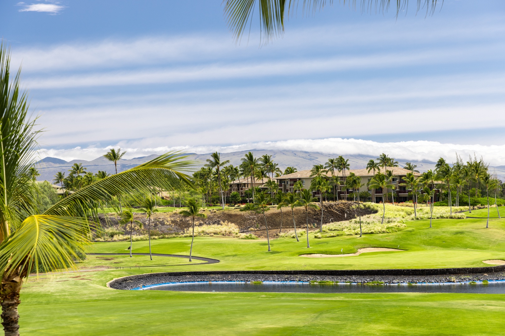 Waikoloa Vacation Rentals, Fairway Villas at Waikoloa Beach Resort E34 - Enjoy watching the golfers play hoping to get a hole-in-one