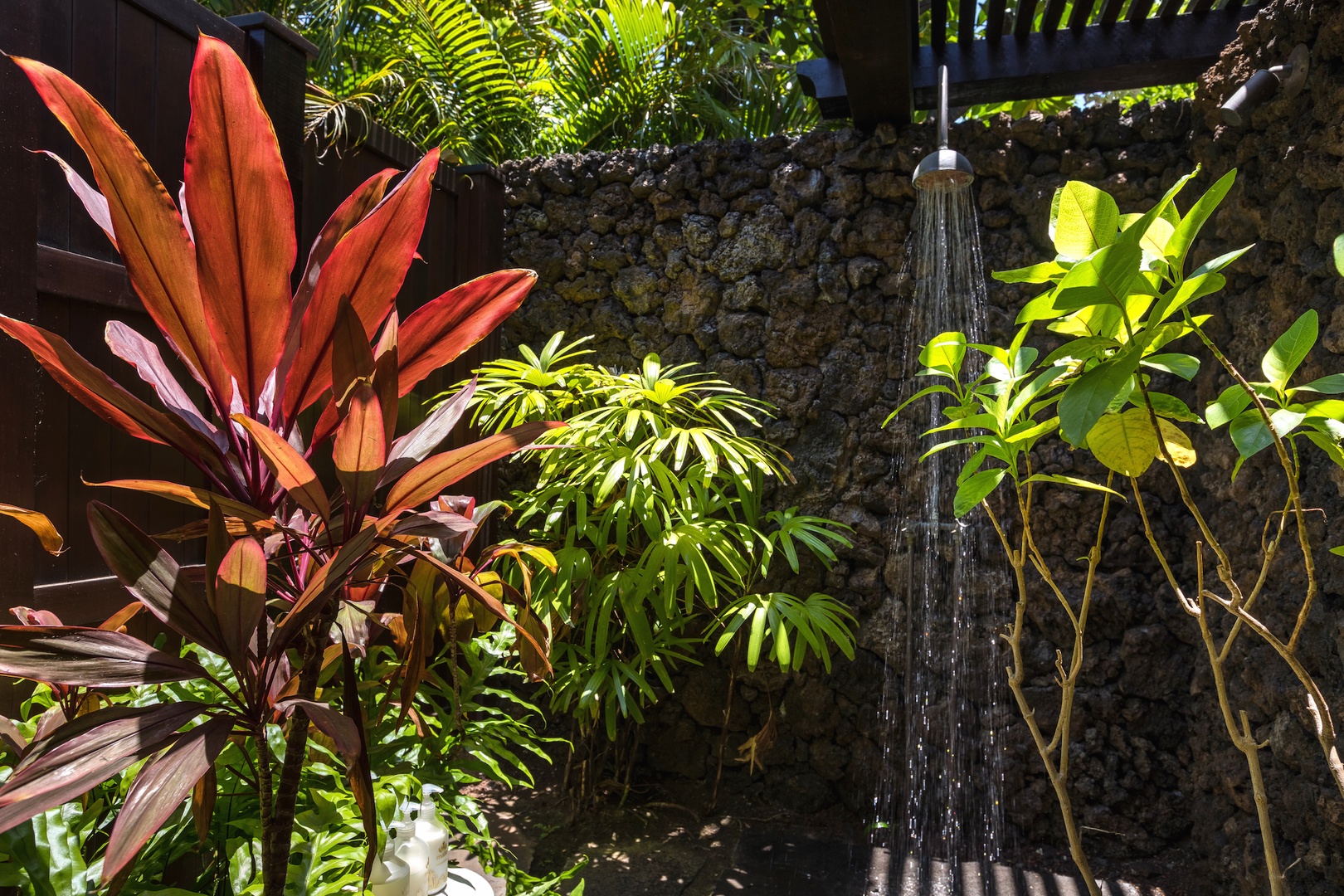 Kailua Kona Vacation Rentals, 2BD Hali'ipua Villa (108) at Four Seasons Resort at Hualalai - Second bedroom's private outdoor shower garden.