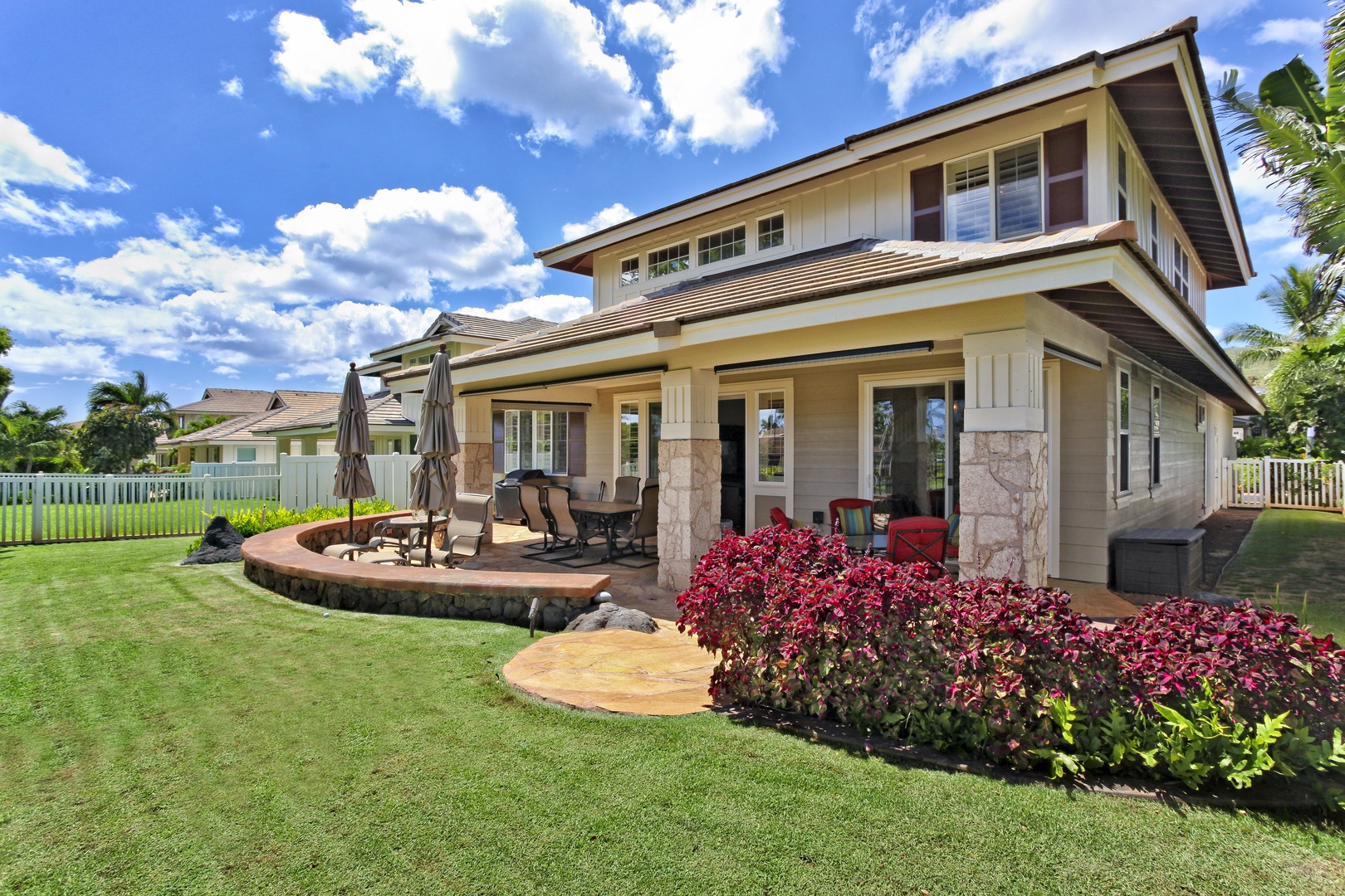 Kapolei Vacation Rentals, Ko Olina Kai Estate #20 - Picturesque skies over the home in Hawaii.