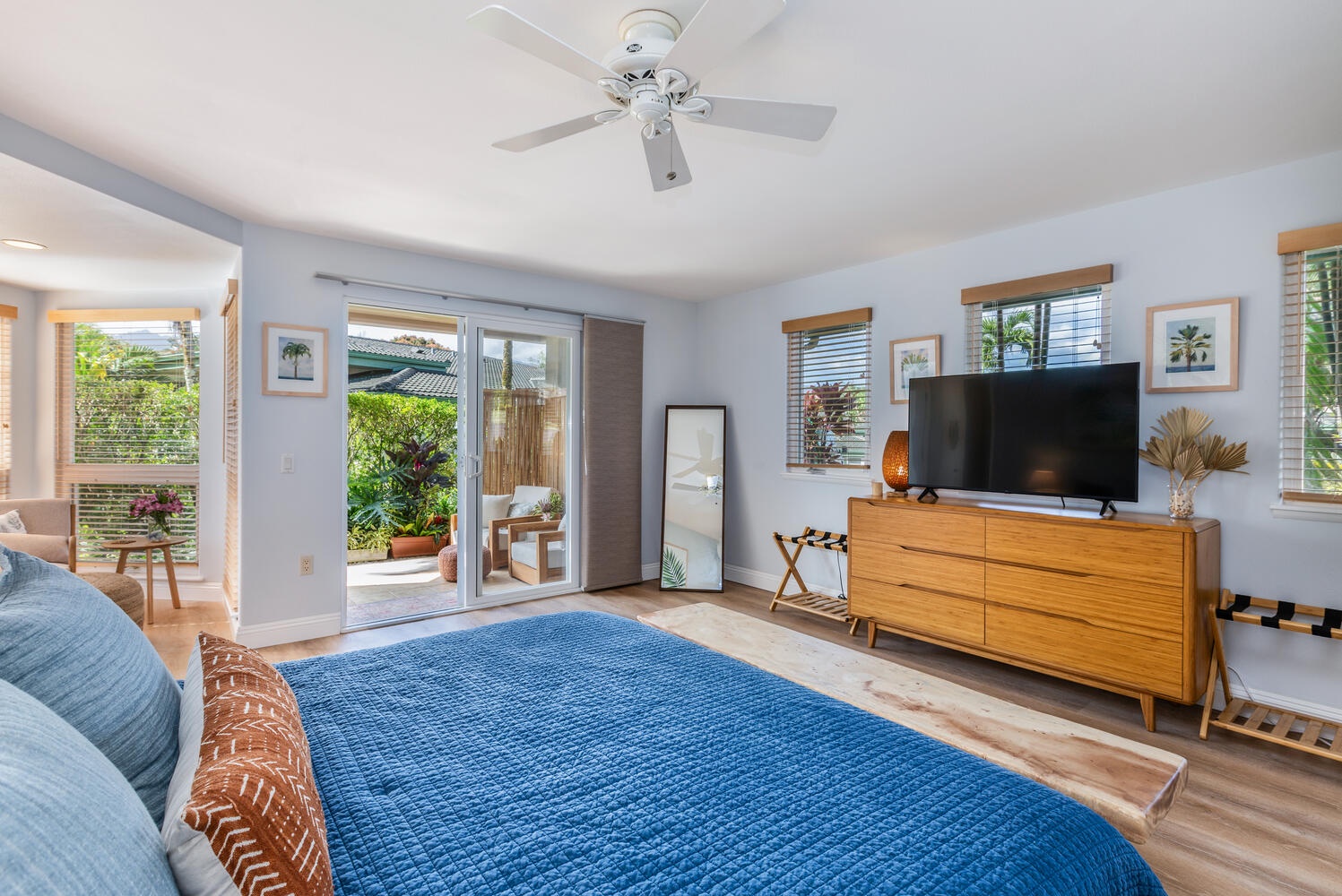 Princeville Vacation Rentals, Sea Glass - Also equipped with a smart TV and a dresser.
