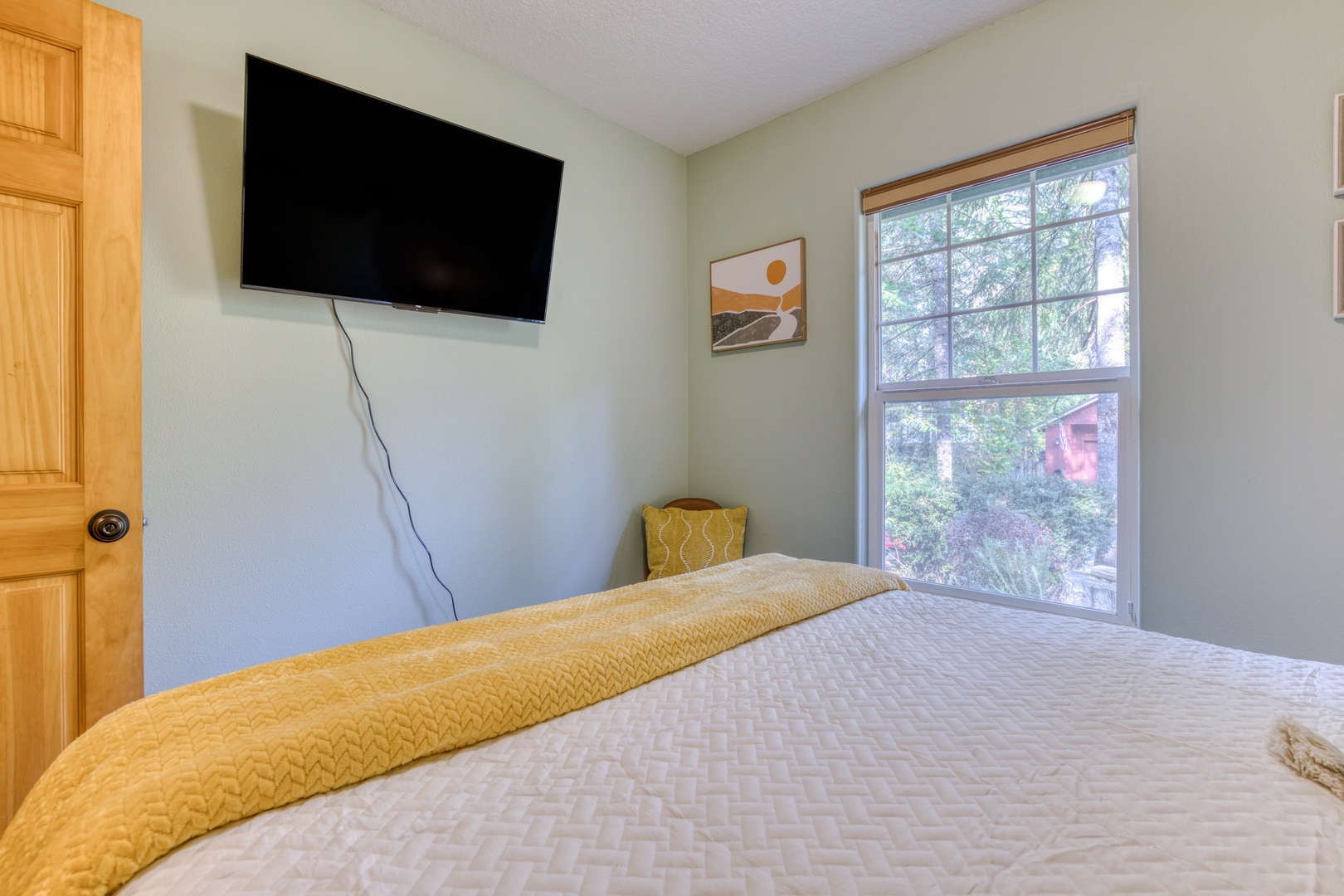 Brightwood Vacation Rentals, Riverside Retreat - Get a glimpse of the forest views through the window