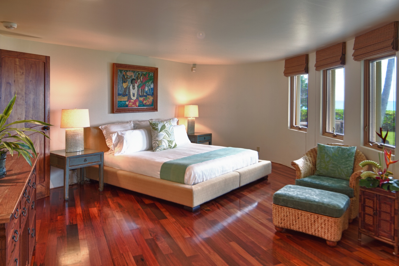Kailua Vacation Rentals, Paul Mitchell Estate* - Guest Bedroom in Main House, ground level