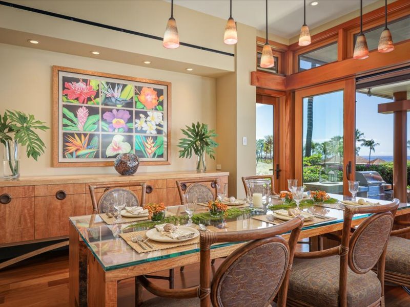 Kamuela Vacation Rentals, 5BD Estate Home at Mauna Kea Resort - Dining room -1 