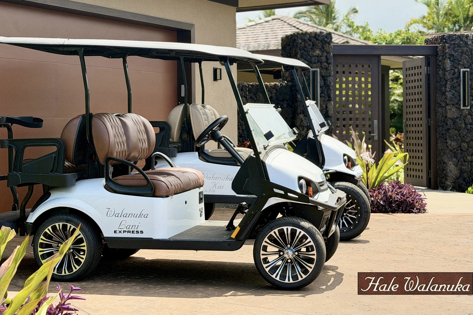 Kailua-Kona Vacation Rentals, 4BD Ka'Ulu Estate (102A) at Hualalai Resort - Two 4-Seater Golf Carts for Guest Use