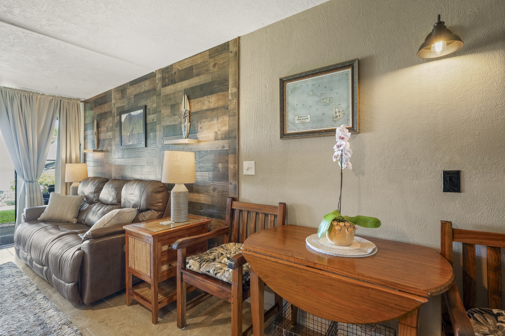 Lahaina Vacation Rentals, Polynesian Shores 114 - Come in off the beach to a living room set up for whatever is next.