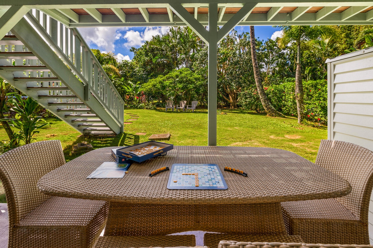 Princeville Vacation Rentals, Hale Anu Keanu - Lanai off twin bedroom