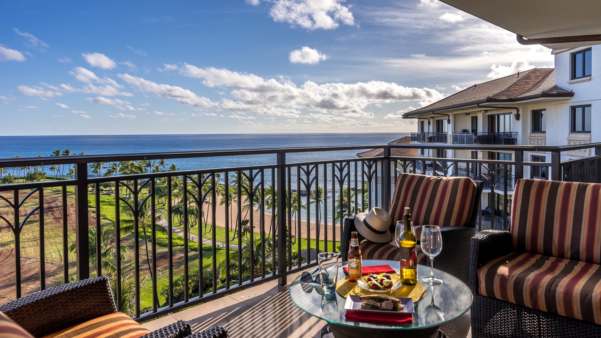 Kapolei Vacation Rentals, Ko Olina Beach Villas B901 - Incredible panoramic views from the lanai.