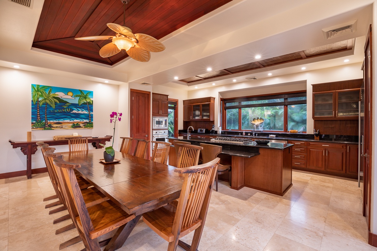 Kamuela Vacation Rentals, Mauna Lani Champion Ridge 22 - Kitchen/dining open concept