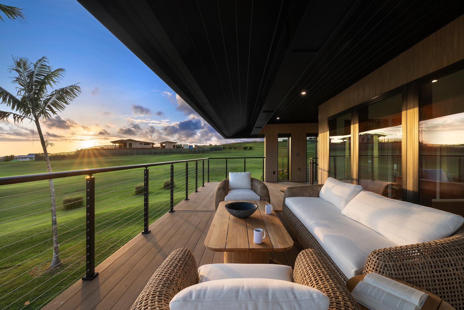 Koloa Vacation Rentals, Hale o ka Nene - Toast the day’s adventures on the private lanai, where sweeping sunset views create unforgettable evenings.