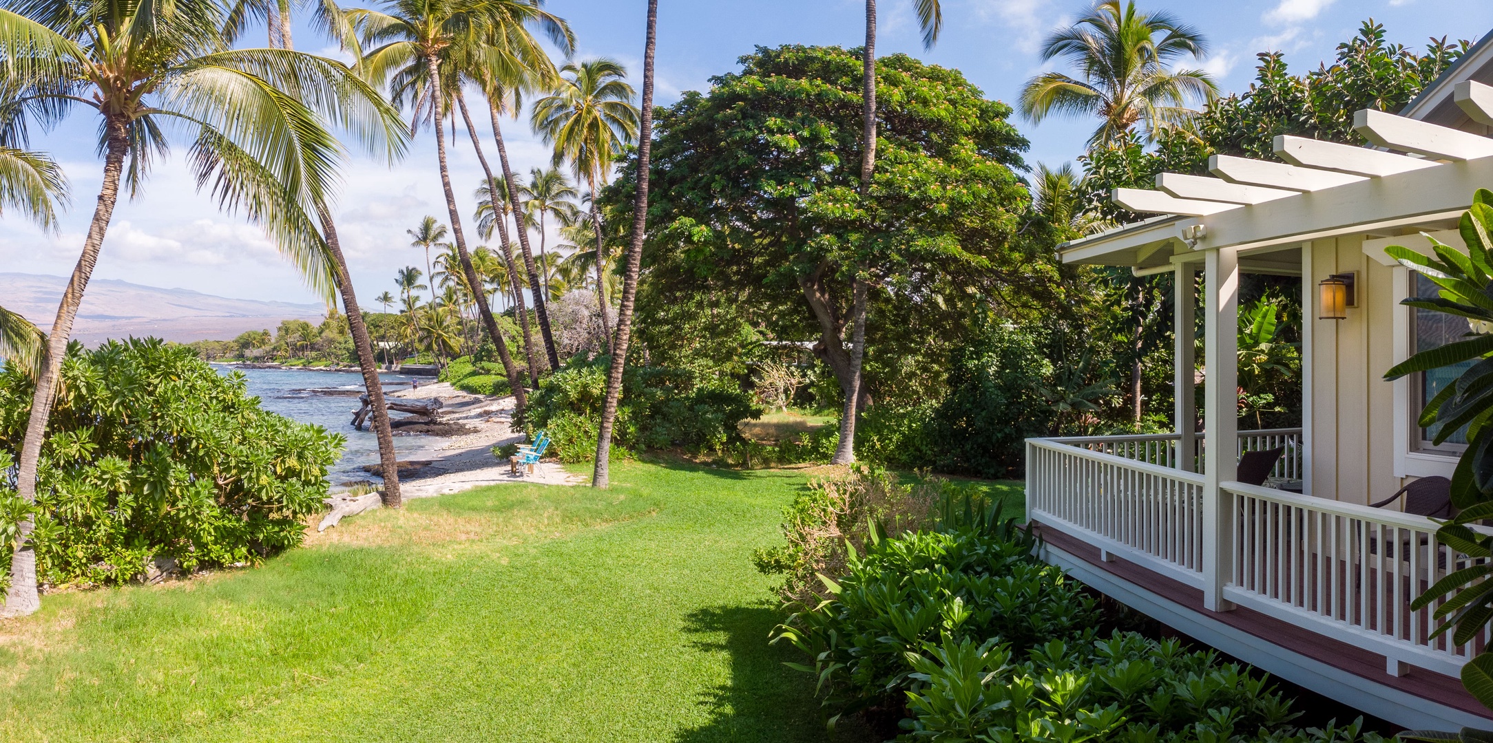 Kamuela Vacation Rentals, 4BD Estate Home at Puako Bay (74) - Wrap around primary suite lanai with coastline views