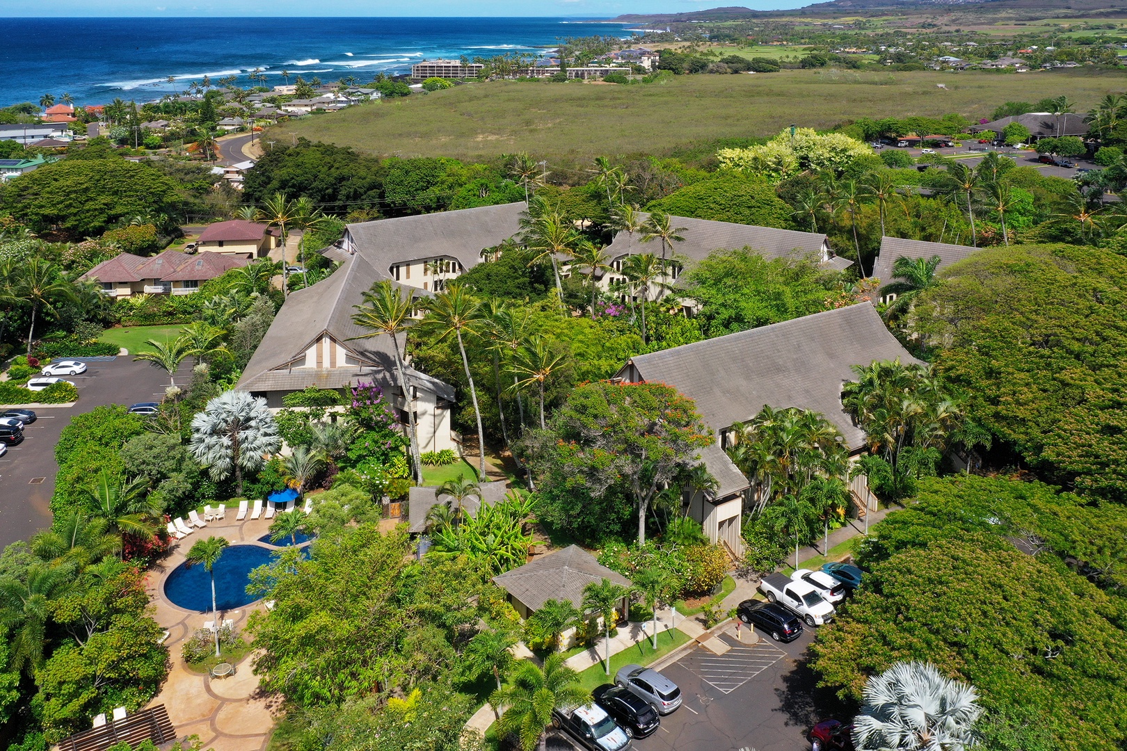 Koloa Vacation Rentals, Waikomo Streams 203 - Glimpse the enchanting beauty of Waikomo Stream from an elevated perspective, where nature's tranquility flows through lush landscapes.