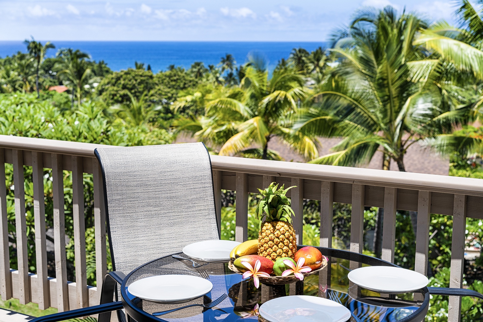 Kailua Kona Vacation Rentals, Keauhou Resort 113 - Nothing better than a wonderful home cooked meal with a view!