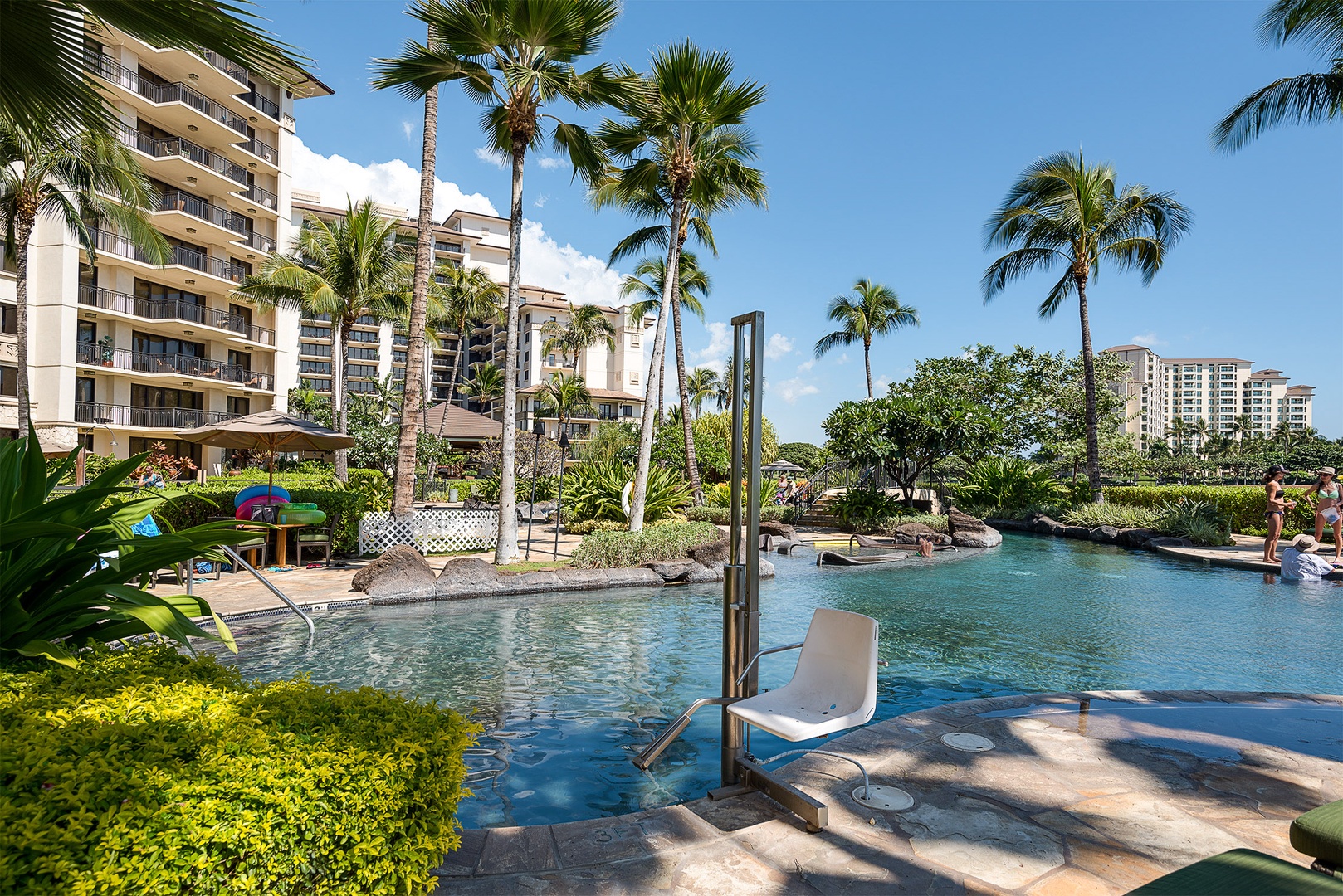 Kapolei Vacation Rentals, Ko Olina Beach Villas B107 - The beautiful pool with crystal blue waters at the resort.