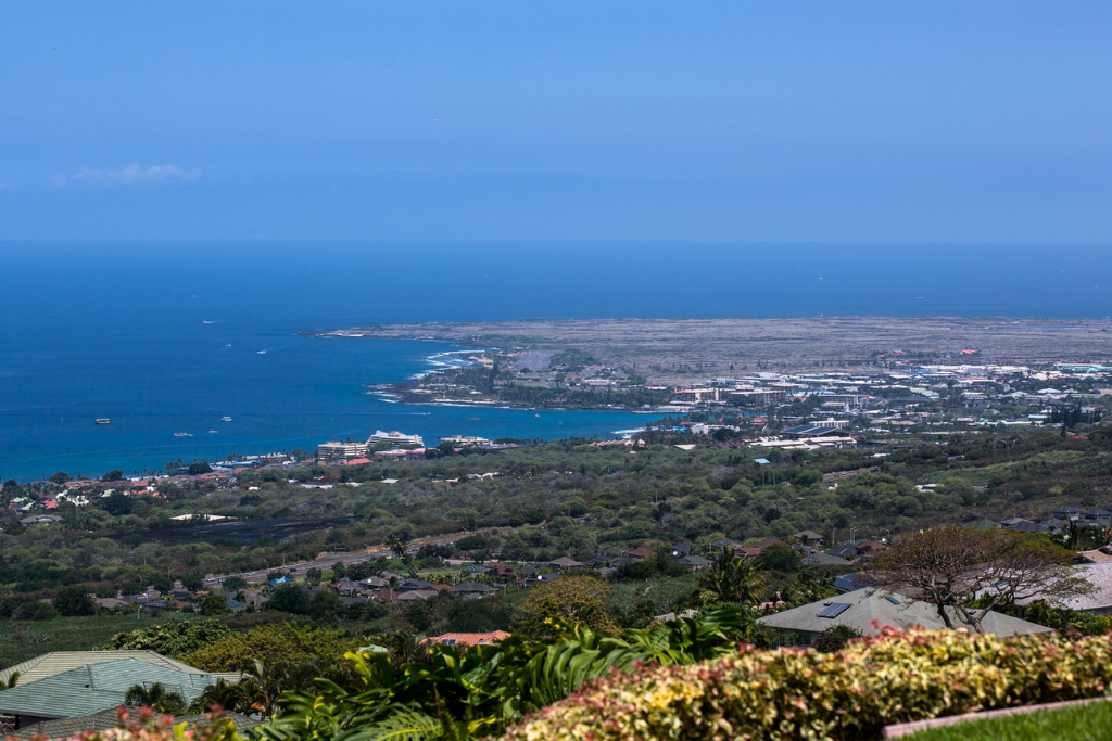 Kailua Kona Vacation Rentals, Hale Maluhia (Big Island) - view of down town Kailua-Kona from Primary Bedroom