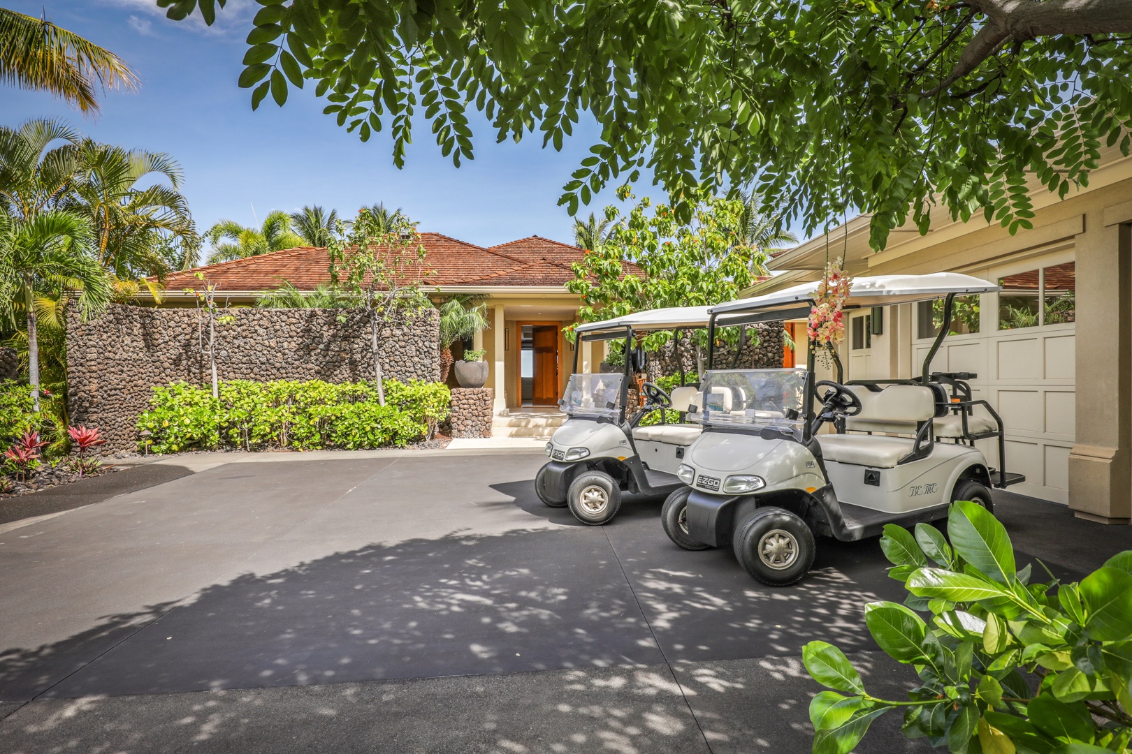 Kailua Kona Vacation Rentals, 4BD Hainoa Estate (122) at Hualalai Resort - Use of two 4-Seater golf carts is included with your rental.