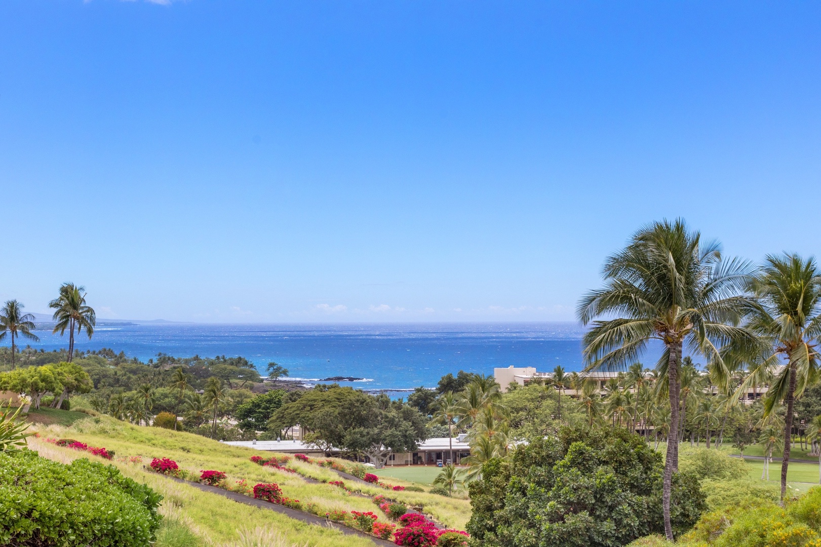 Kamuela Vacation Rentals, 4BD Villas (21) at Mauna Kea Resort - Ocean View from Lanai.