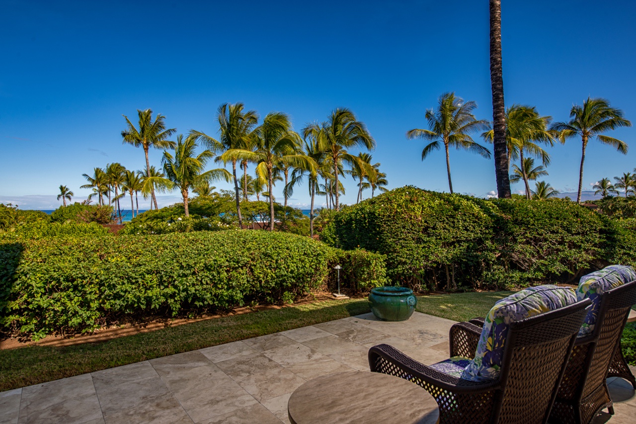 Kailua Kona Vacation Rentals, 2BD Hillside Villa (4102) at Hualalai Resort - The perfect morning coffee spot on the lanai.