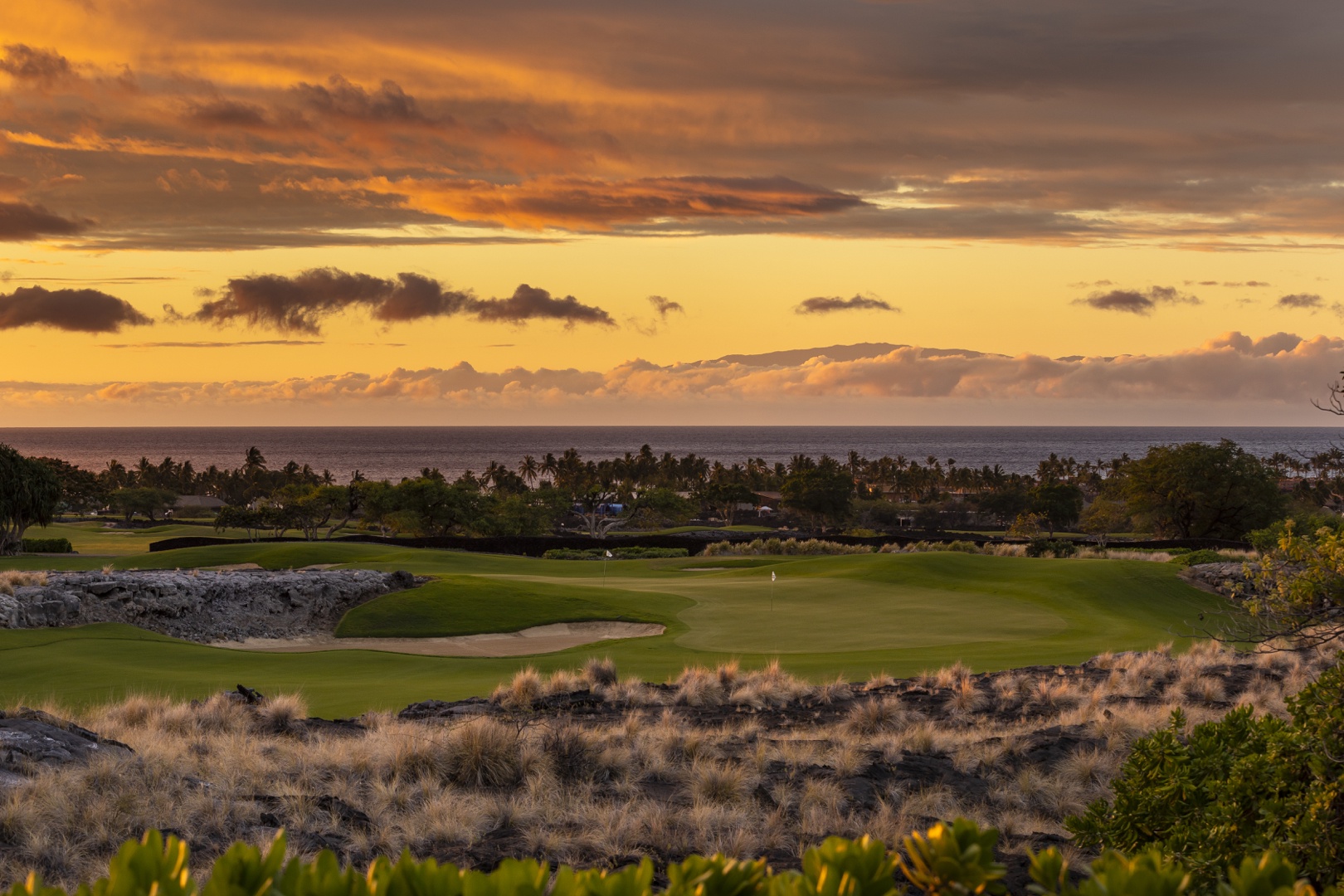 Kailua Kona Vacation Rentals, 4BD Kahikole Street (218) Estate Home at Four Seasons Resort at Hualalai - Relax as you watch the clouds roll over the island of Maui during golden hour