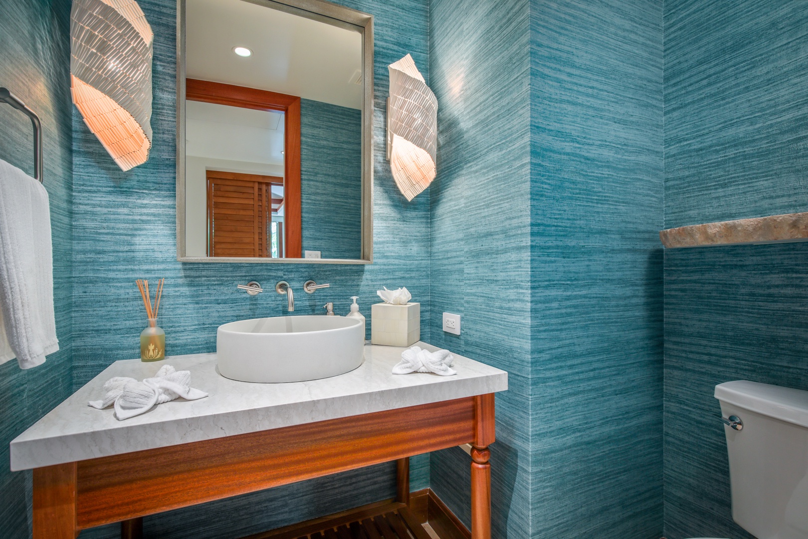 Kailua Kona Vacation Rentals, 4BD Hainoa Estate (122) at Hualalai Resort - Powder room.