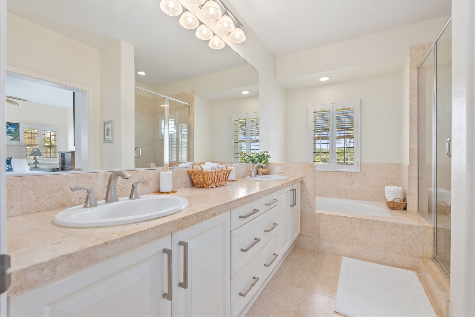 Kapolei Vacation Rentals, Coconut Plantation 1080-4 - Room to spread out getting ready, with the primary bath opening off the suite.