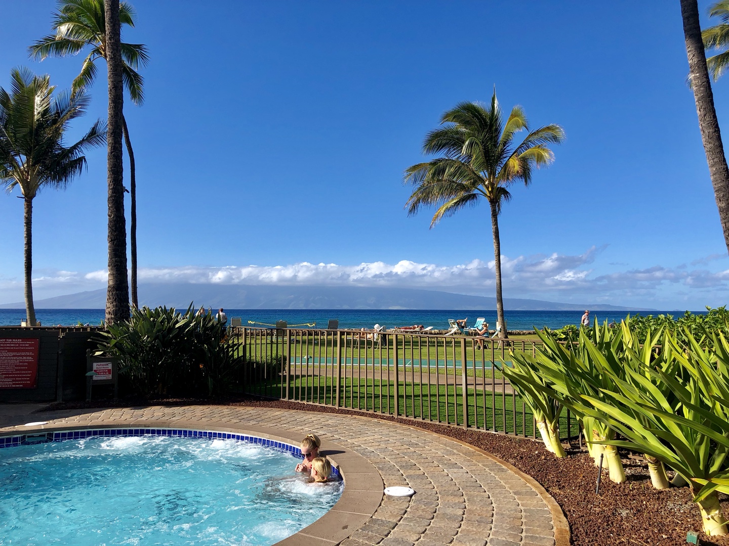 Lahaina Vacation Rentals, Papakea B-105 - Relax in the refreshing pool while taking in stunning ocean views, the perfect spot for a peaceful afternoon by the Pacific.